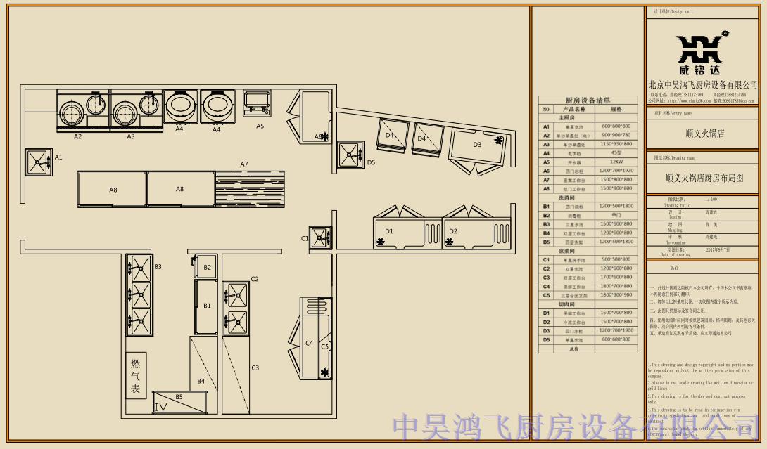 順義火鍋店廚房工程案例