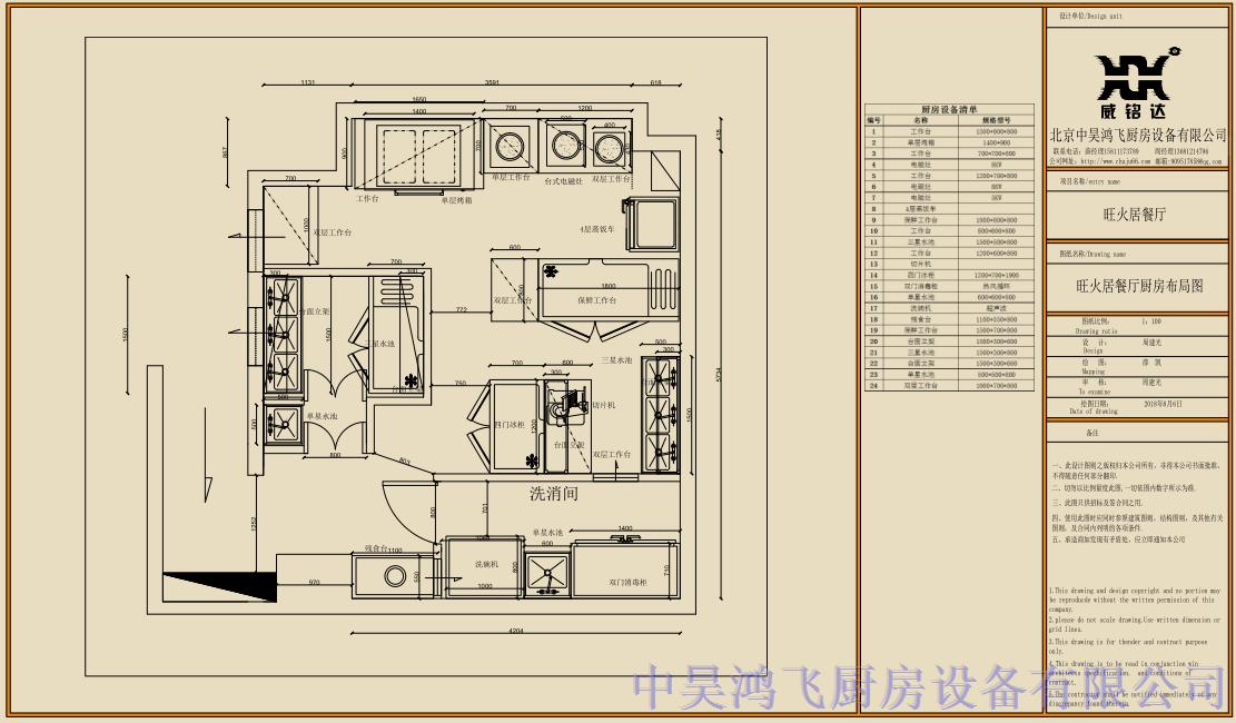 旺火居餐廳廚房工程案例